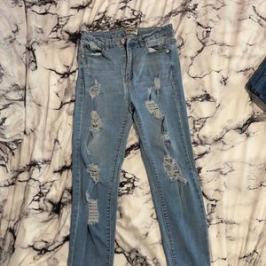 Denim Blvd distressed jeans